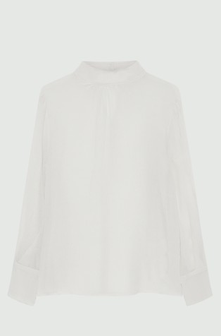 Monochrome bluza iz mešanice bombaža in svile