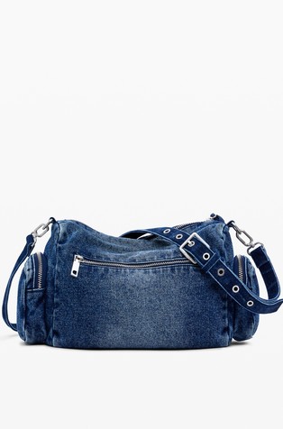 DESIGUAL Denim handbag Blue 2