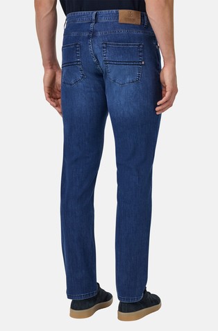 BOGGI MILANO Regular Stretch Denim Jeans Medium Blue 2