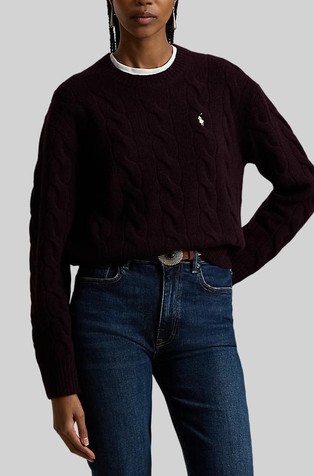 Cable-knit Wool-cashmere Sweater
