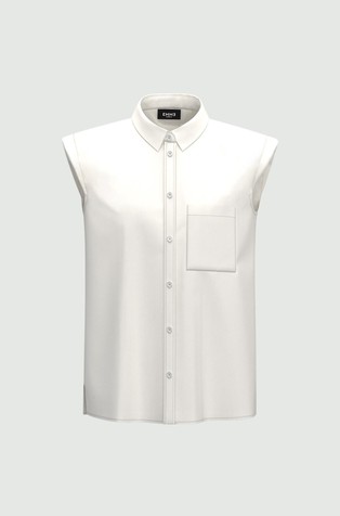 MARELLA Cotton shirt with chest pocket White 5