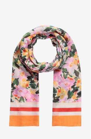 Floral print scarf