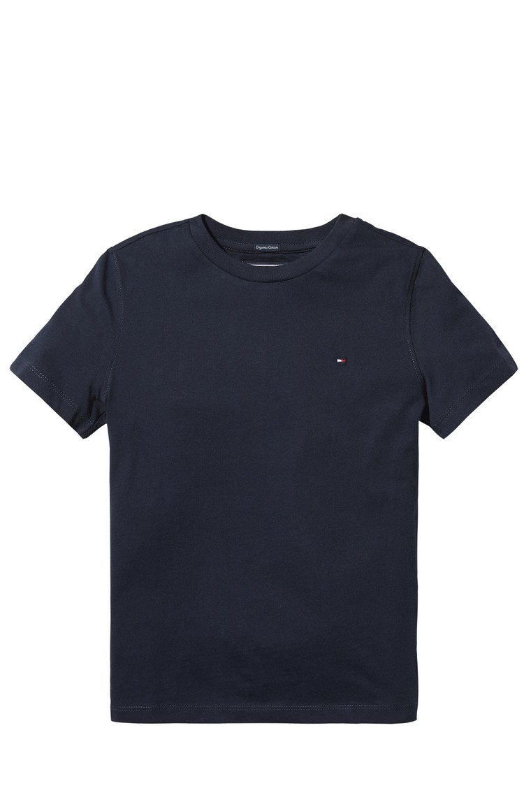 TOMMY HILFIGER Essential majica s kratkimi rokavi Modra - Dark Blue 