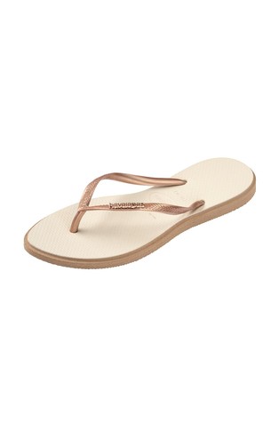 HAVAIANAS Slim Point japonke Bež - Rose Gold / Beige 3