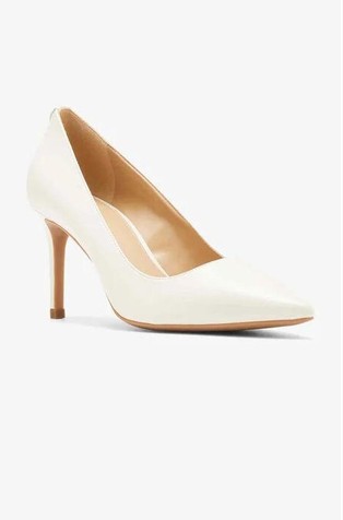 MICHAEL KORS Alina Flex usnjeni salonarji Bela - Lt Cream 2