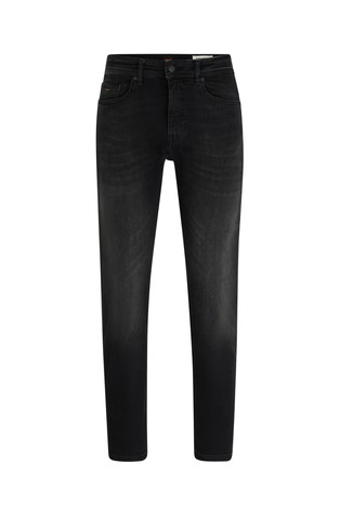Tapered-fit jeans in super-stretch denim