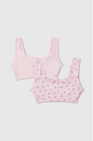 Two bras in super stretch organic cotton