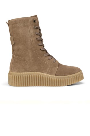 Gležnjarji z vezalkami iz semiša