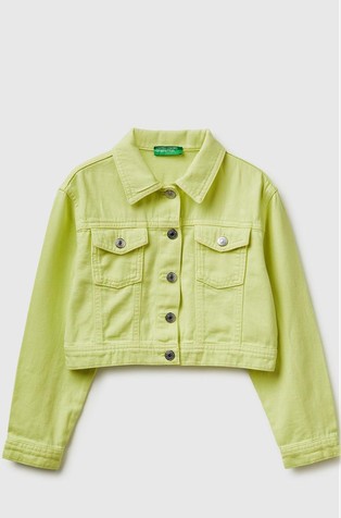 Denim jakna s skrajšano dolžino