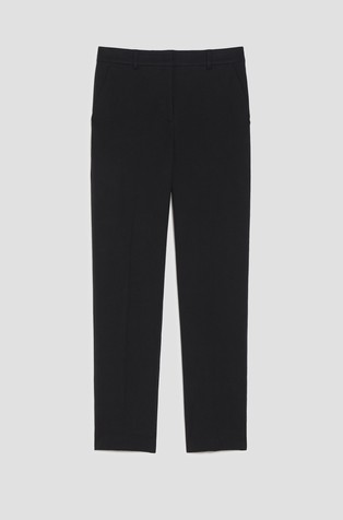 Slim fit cotton blend chino