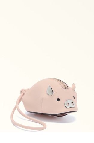 Majhna usnjena torbica v obliki prašiča