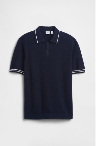 Pletena polo majica s kratkimi rokavi za dečke