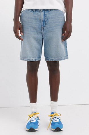 Denim straight fit chino Bermuda shorts