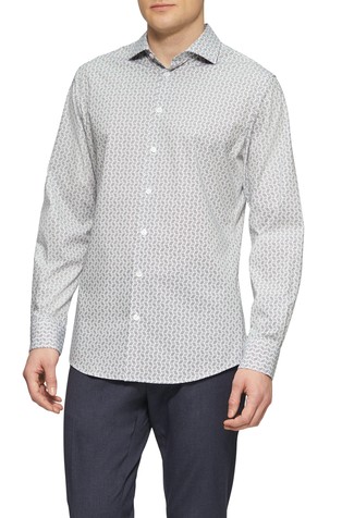 Tailored fit bombažna srajca z vzorcem