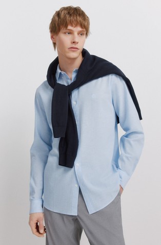 Cotton and linen shirt