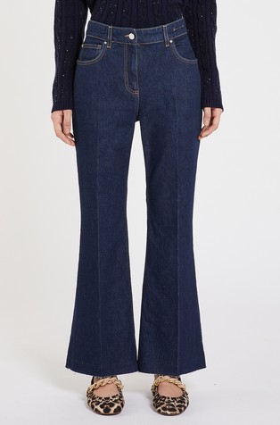 Flared cropped jeans