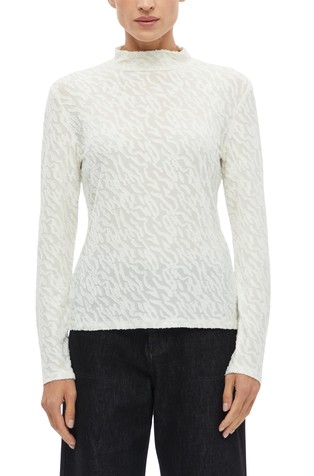 Patterned slim-fit long-sleeve shirt