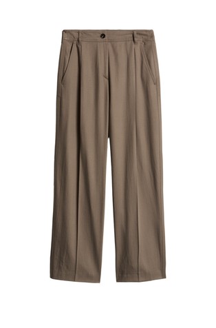 Regular fit pants in lyocell and organic cotton