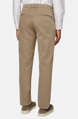 BOGGI MILANO Stretch Cotton Trousers Beige 2