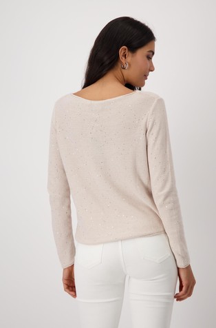 MONARI Sequin jumper Warm Sand 3