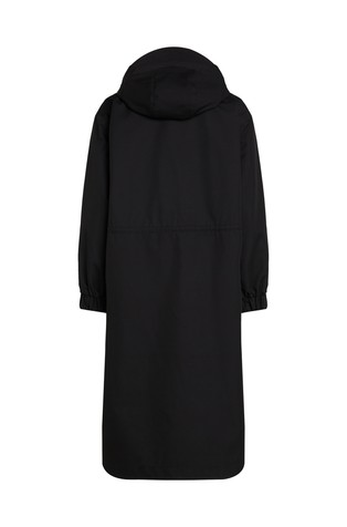CALVIN KLEIN Vodoodbojen plašč s kapuco Črna - Black 6