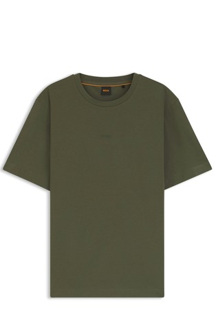 Relaxed-fit t-shirt in stretch cotton with logo print