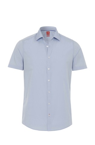 Slim fit City Red srajca s kratkimi rokavi