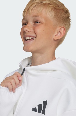 ADIDAS Z.N.E. unisex jopa s kapuco Bela - White 4