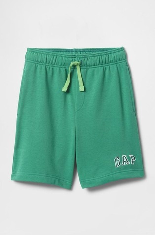 GAP Gap logo kratke hlače za dečke Zelena - Irish Clover 5