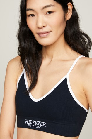 Hilfiger Monotype Contrast Piping Triangle Bra