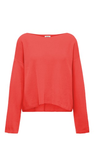 Oversized fit pleten bombažen pulover