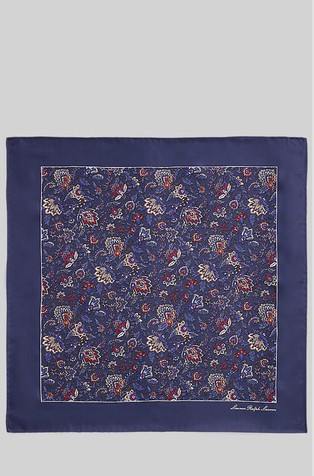Floral Silk Twill Square Scarf