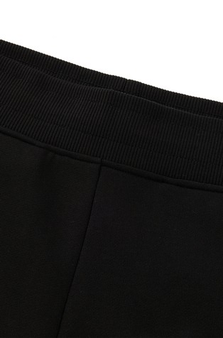 HUGO BOSS Bombažna trenirka z zloženim logotipom Črna - Black 5