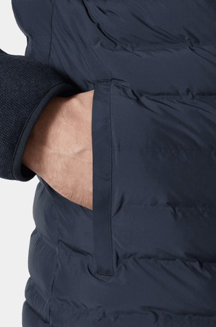 HELLY HANSEN Arctic Ocean prešita bunda s kapuco iz kombinacije tkanin Modra - Dark Blue 5