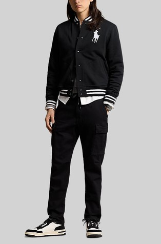RALPH LAUREN Stretch Slim Fit Knitlike Cargo Pant Polo Black 4