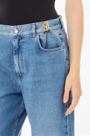 LIU JO High-rise baggy jeans Blue 3