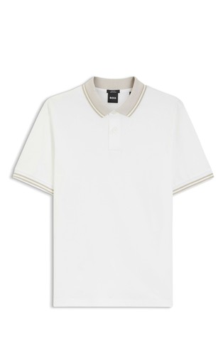 Slim fit polo majica iz merceriziranega bombaža