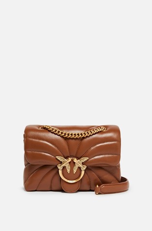 Mini Love Puff torbica iz prešitega ovčjega usnja