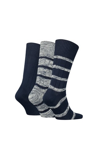 TOMMY HILFIGER 3-Pack Classics Mouliné Socks Navy Combo 2