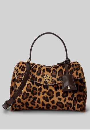 Farrah Soft Leopard-print Small Satchel