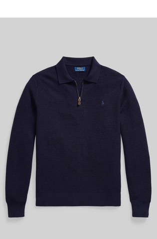 Wool Polo-collar Sweater