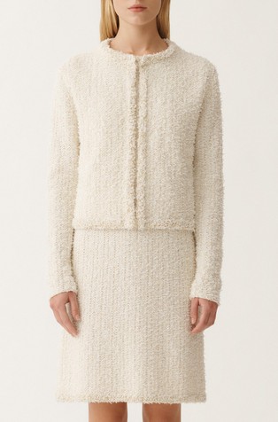Tweed cropped cardigan