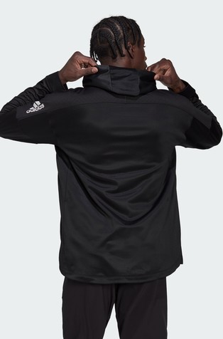 ADIDAS Workout Warm jopa s kapuco Črna - Black 2