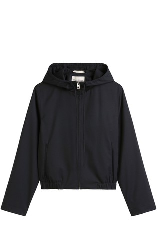 MARC O'POLO Hooded jacket with wool mix Deep Night Blue 4