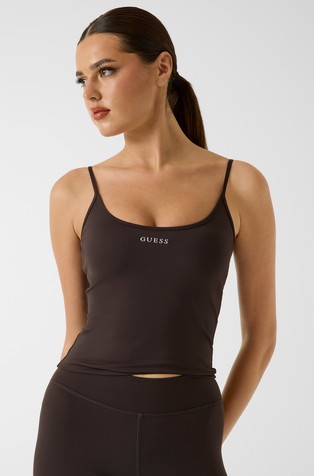 Cropped majica z naramnicami