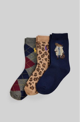 Polo Bear crew sock 3-pack