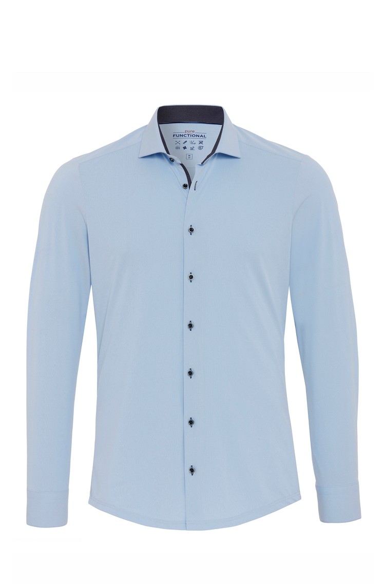 PURE H.TICO Functional fit srajca iz jersey tkanine Modra - Blue 