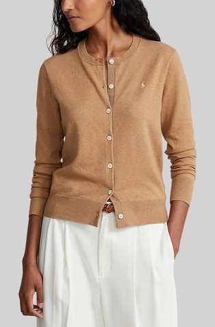 Cotton-blend cardigan