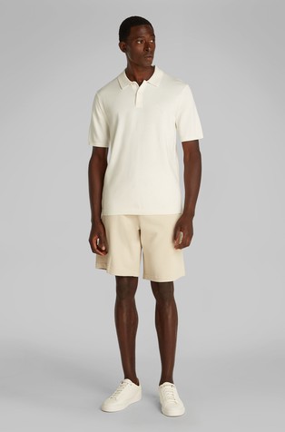 Regular fit pletena bombažna polo majica