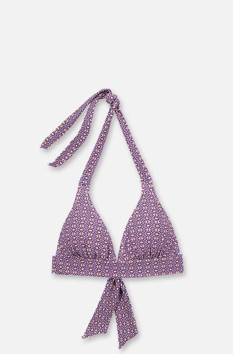 PALMERS Nautical Geo Triangle Bikini Top Purple 